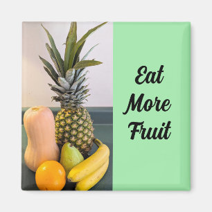 Sortiertes Obst Foto Gesunde Erinnerung Grün Magnet