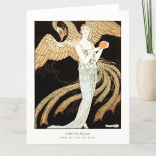 Sortilèges: Abendkleid von George Barbier  Dankeskarte