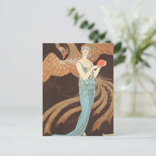 Sortileges oder Divination von George Barbier Postkarte (Stehend Vorderseite)