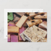 Sortiment an Bio handgefertigten Seifen Postkarte (Vorne/Hinten)