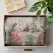 Sortiment aus roten und rosa Blumen Seidenpapier (Geschenk)