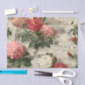 Sortiment aus roten und rosa Blumen Seidenpapier (Handwerk)