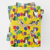 Sortiment australischer Schäferhunde aus Australie Geschenkpapier Set (Beispiel)