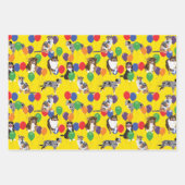 Sortiment australischer Schäferhunde aus Australie Geschenkpapier Set (Vorderseite)