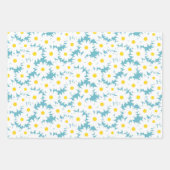 Sortiment der Negative Space Daisies Geschenkpapier Set (Vorderseite 2)