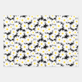 Sortiment der Negative Space Daisies Geschenkpapier Set (Vorderseite)