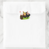 Sortiment für Schwerbrecher Runder Aufkleber (Tasche)