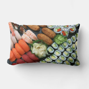 Sortiment japanischer Sushi-Favoriten Lendenkissen