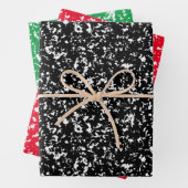 Sortiment von Speckpapier Geschenkpapier Set (Beispiel)