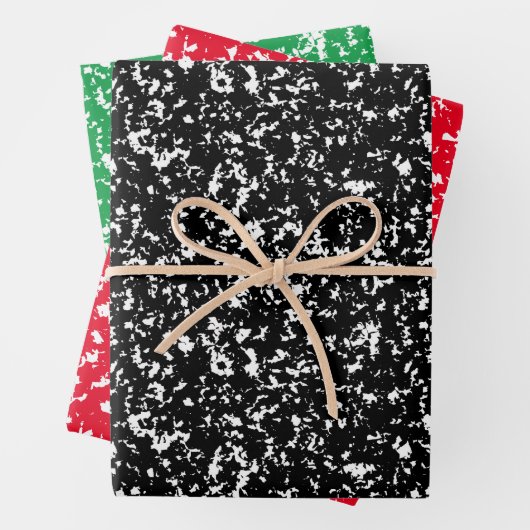 Sortiment von Speckpapier Geschenkpapier Set (Beispiel)