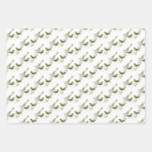Sortiment von Vogelarten und Blumenblättern Geschenkpapier Set (Vorderseite 2)