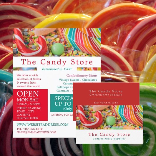 Sortited Candy, Confectionery Supplies Advertising Flyer