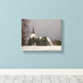 Sortlande Kirke Canvas Print Leinwanddruck (Insitu (Holzboden))