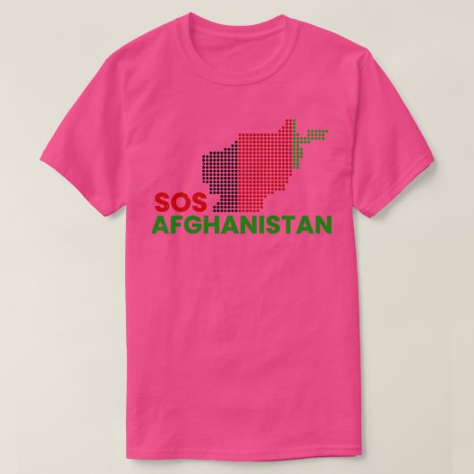 SOS-afghanistan-Telegramm T-Shirt (Design vorne)