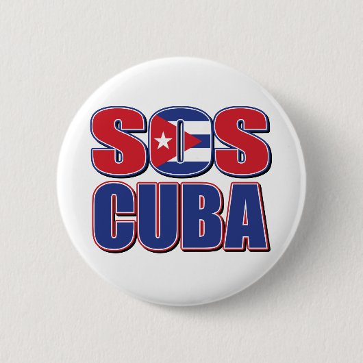 SOS-CUBA BUTTON (Vorderseite)