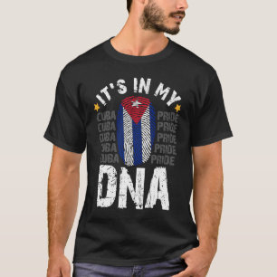 Sos Cuba Flag Kuba Pride ist in meiner DNA T-Shirt