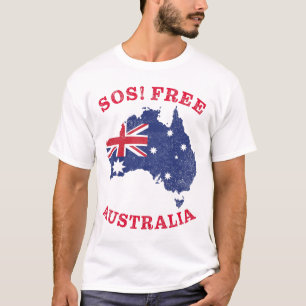 SOS! Free Australia - Freedom & Rights Australian T-Shirt