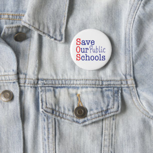 SOS für unsere öffentlichen Schulen gerettet Button