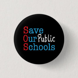 SOS für unsere öffentlichen Schulen gerettet Button