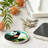 SOS Giant Panda Porte-clés rond Premium - grandios Schlüsselanhänger (Seite)