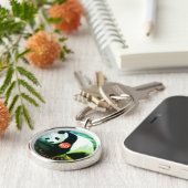 SOS Giant Panda Porte-clés rond premium Schlüsselanhänger (Seite)