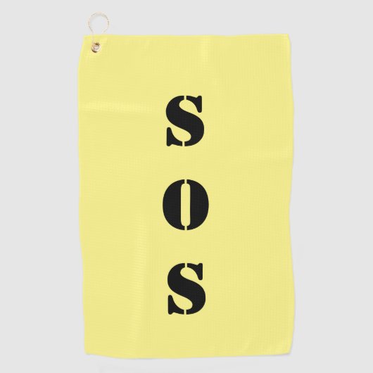 SOS Golfhandtuch (Vorderseite)