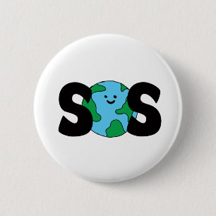 SOS World Ecofriendly Icon Happy Earth Clipart Öko Button