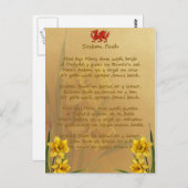Sosban Fach Welsh Song Postkarte (Vorne/Hinten)