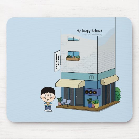 sosoHoney(42)-Kaffee Mousepad (Vorne)