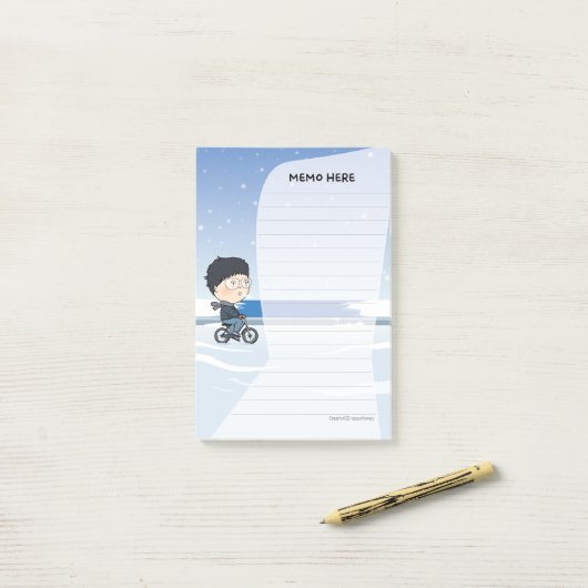 sosoHoney(54) Winter Post-it Klebezettel (Auf Schreibtisch)