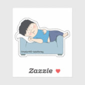 sosoHoney(60) schlafen Aufkleber (Blatt)