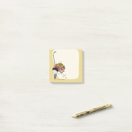 sosoHoney(68)-Blume Post-it Klebezettel (Auf Schreibtisch)