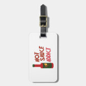 Soße-Süchtiger Gepäckanhänger (Vorderseite vertikal)