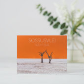 Sossusvlei, Namibia Reise-Postkarte Postkarte (Stehend Vorderseite)