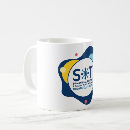 SOT-Jahrestagung 2025 und ToxExpo-Tasse Kaffeetasse (Vorderseite Links)