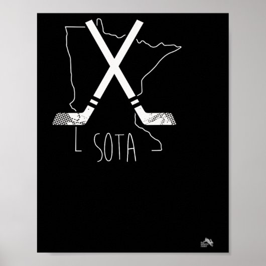 Sota Minnesota Hockey Poster (Vorne)