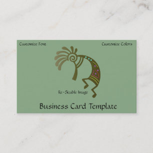 Sothwestern Logo Kokopelli Business Card Visitenkarte