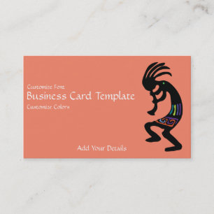 Sothwestern Logo Kokopelli Business Card Visitenkarte