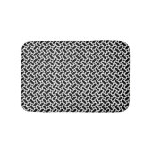 Sothy | Schwarz-Weiß-Muster Bath Mat Badematte (Vorderseite)