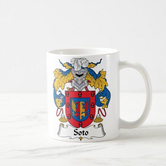 Soto Familienwappen Kaffeetasse (Rechts)