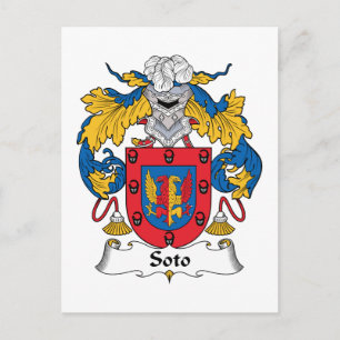 Soto Familienwappen Postkarte