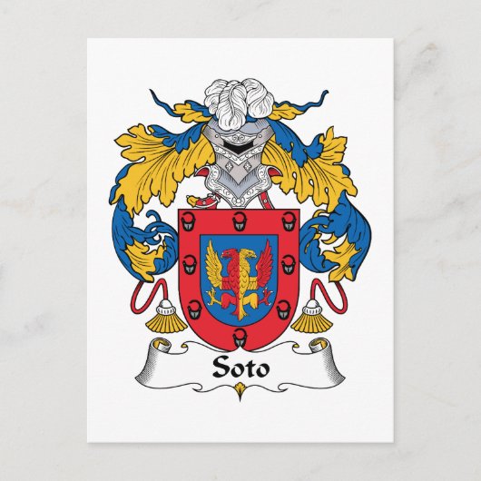 Soto Familienwappen Postkarte (Vorderseite)