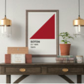 Soton Saint - Weiße Grenze Poster