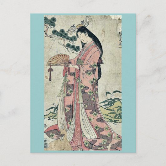 Sotoori hime von Hosoda, Eishi Ukiyoe Postkarte (Vorderseite)