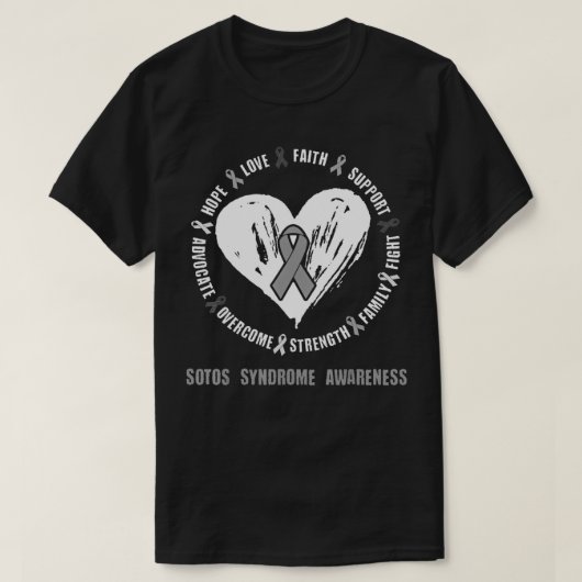 Sotos Syndrome Awareness Brain Disease Related hea T-Shirt (Design vorne)