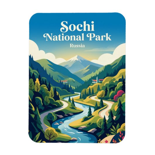 Sotschi Nationalpark Russland Magnet (Vertikal)