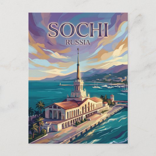 Sotschi Russland Postkarte (Vorderseite)