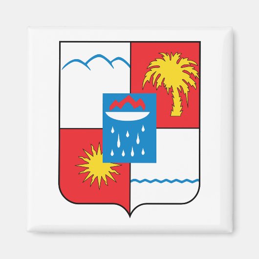 Sotschi Russland Wappen Magnet (Vorne)