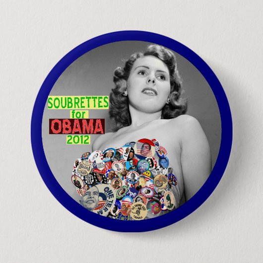 Soubrettes für Obama 2012 Button (Vorderseite)