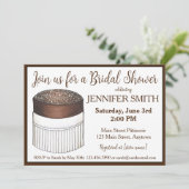 Soufflé-Brautparty Einladung (Stehend Vorderseite)